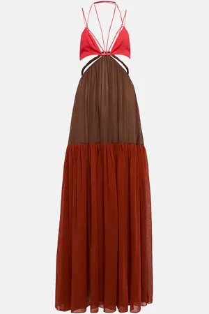 Nensi Dojaka Cutout cotton maxi dress