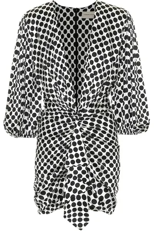 ALEXANDRE VAUTHIER Polka-dot satin minidress