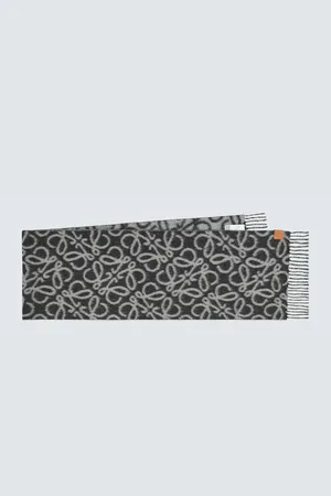 Loewe Anagram alpaca and wool-blend scarf