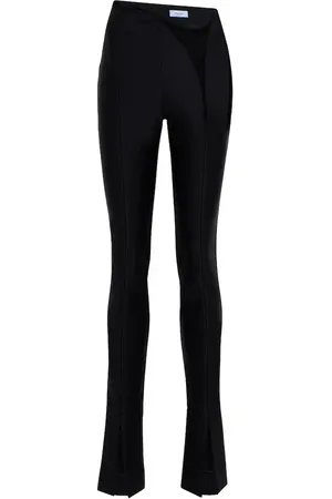 MUGLER Split-hem scuba high-rise pants