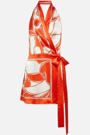 SIR Ramona printed silk minidress