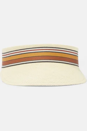 Loro Piana The Suitcase Stripe straw visor
