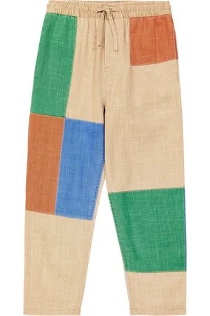 Stella McCartney Patchwork cotton jersey sweatpants