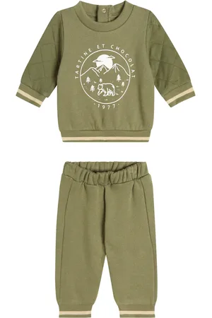 Tartine Et Chocolat Baby printed cotton sweatshirt and sweatpants set
