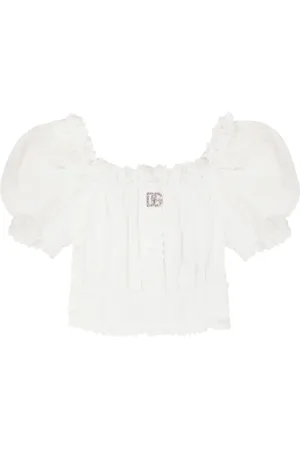 Dolce & Gabbana Broderie anglaise cotton top
