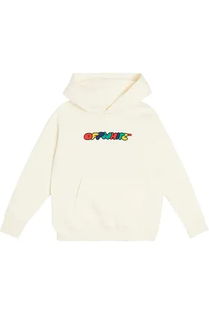 OFF-WHITE Logo cotton jersey hoodie