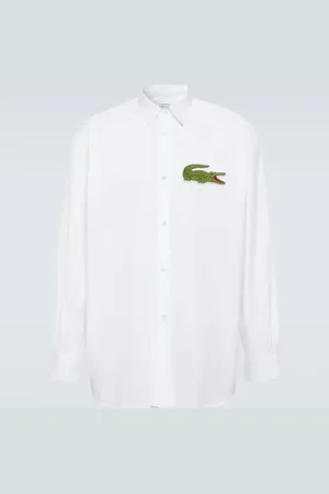 Comme des Garçons Comme des GarÃ§ons Shirt x Lacoste logo cotton poplin shirt