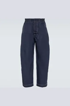 Bottega Veneta High-rise barrel-leg pants