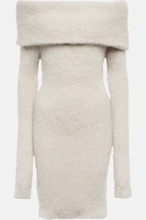Isabel Marant Aria off-shoulder mohair-blend sweater dress