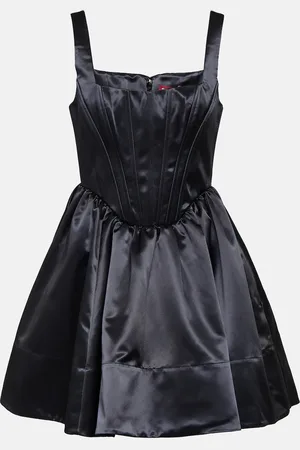 Staud Landscape satin minidress