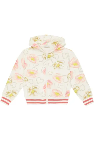 MONNALISA Printed cotton jersey hoodie