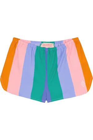 The Animals Observatory Clam striped cotton shorts