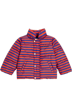 Mini Rodini City striped puffer jacket