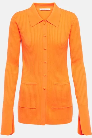 LIVE THE PROCESS Tuxedo ribbed-knit cardigan