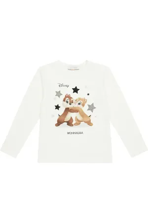 MONNALISA X DisneyÂ® printed cotton-blend T-shirt