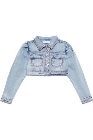 MONNALISA Embellished denim jacket