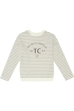 Tartine Et Chocolat Logo striped cotton top