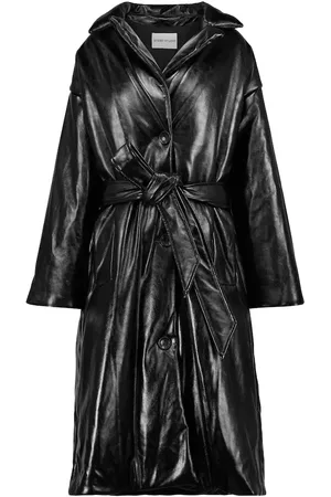 Stand Studio Irma belted faux leather coat