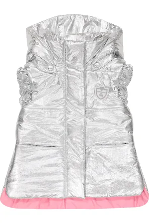 MONNALISA Metallic puffer vest