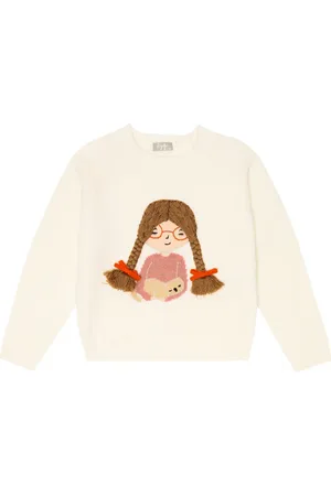 Il gufo Embroidered virgin wool sweater