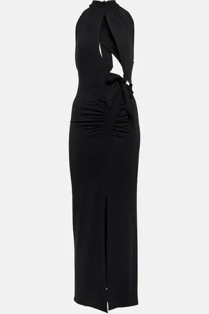 ROTATE Merle cutout halterneck dress