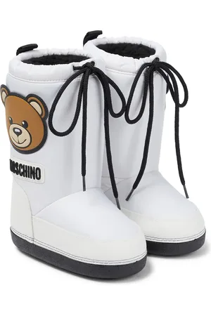 Moschino Faux shearling-lined ski boots