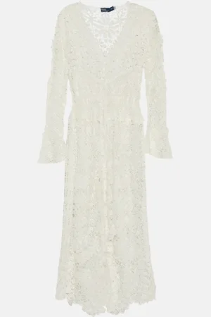 Ralph Lauren Floral cotton lace duster jacket