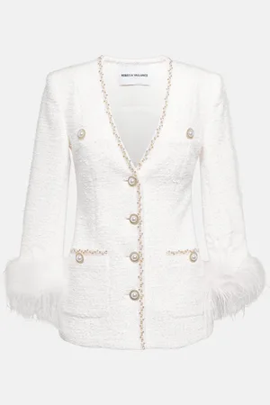 Rebecca Vallance Bridal The Departure bouclÃ© blazer