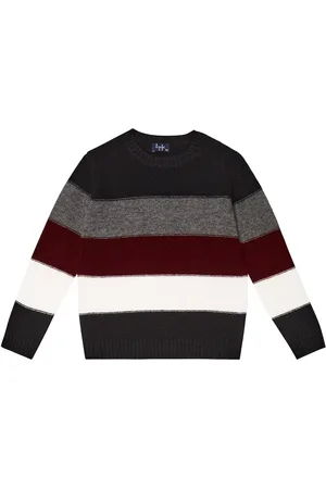Il gufo Striped virgin wool sweater