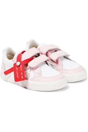 OFF-WHITE Vulcanized leather-trimmed sneakers