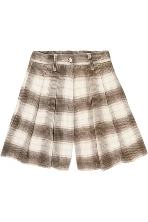 Brunello Cucinelli Checked corduroy shorts