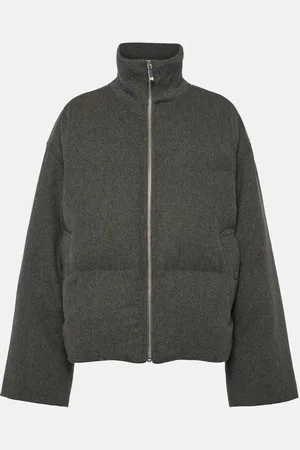 Totême Wool-blend flannel down jacket