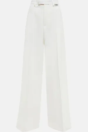 Vetements High-rise wool-blend pants