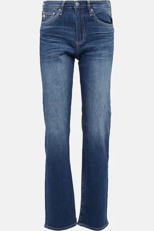 AG Jeans Alexxis high-rise straight-leg jeans