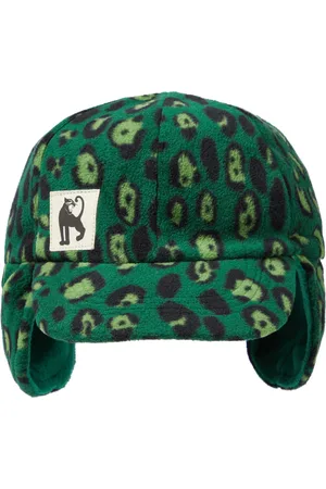 Mini Rodini Leopard-print fleece hat