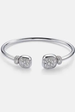 Pomellato Nudo 18kt gold bracelet with diamonds and topaz