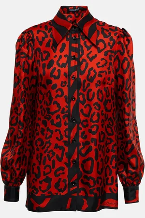 Dolce & Gabbana Leopard-print silk shirt