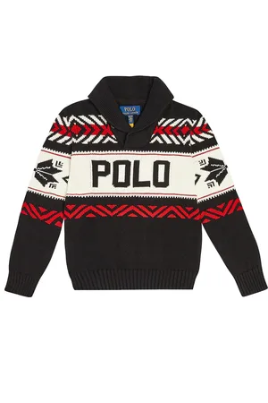 Ralph Lauren Logo intarsia cotton sweater