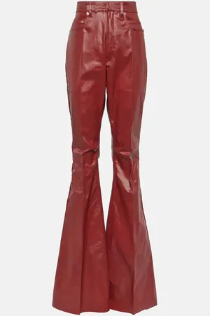 Rick Owens Bolan high-rise coated denim jeans