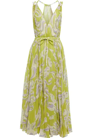 Puccini Printed georgette midi dress
