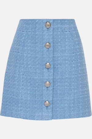 VERONICA BEARD Rubra cotton-blend tweed skirt