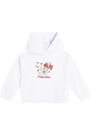 MONNALISA Printed cotton-blend jersey hoodie