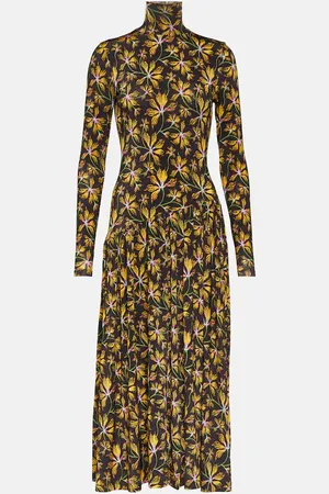 ULLA JOHNSON Fernanda floral jersey midi dress