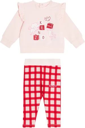 Kenzo Baby cotton-blend sweatshirt and pants set