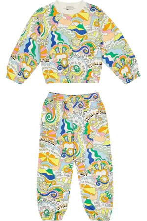 Stella McCartney Printed cotton sweatshirt and sweatpants set