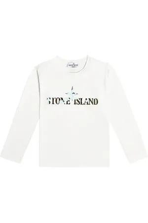 Stone Island Printed cotton long-sleeve T-shirt
