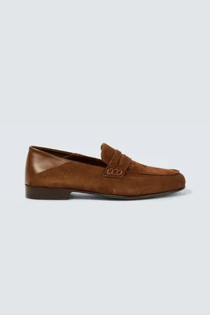 Manolo Blahnik Plymouth suede penny loafers