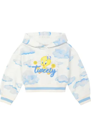 MONNALISA Printed cotton-blend hoodie