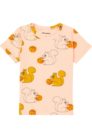 Mini Rodini Squirrels cotton-blend jersey T-shirt
