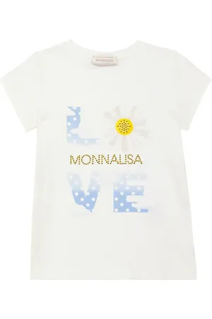 MONNALISA Embellished printed T-shirt